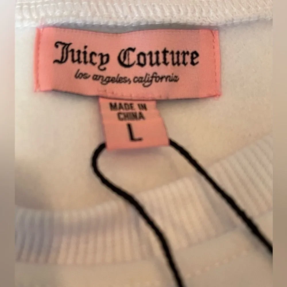 Juicy Couture Two piece fleece short set. Long sleeve with Juicy Logo
